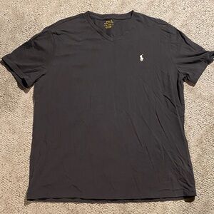 Polo Ralph Lauren Charcoal V-Neck Tee